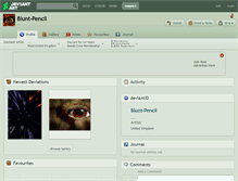 Tablet Screenshot of blunt-pencil.deviantart.com
