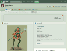 Tablet Screenshot of gwendlyne.deviantart.com