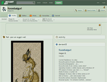 Tablet Screenshot of foxeebatgurl.deviantart.com