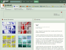 Tablet Screenshot of le-mot-art.deviantart.com