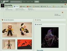 Tablet Screenshot of klownzilla.deviantart.com
