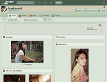 Tablet Screenshot of forsaken-doll.deviantart.com