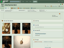 Tablet Screenshot of dukehammerdorn.deviantart.com