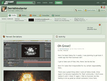 Tablet Screenshot of derristhinosavior.deviantart.com