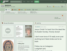 Tablet Screenshot of jazzexxx.deviantart.com