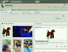 Tablet Screenshot of darkensun.deviantart.com