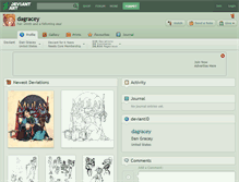 Tablet Screenshot of dagracey.deviantart.com