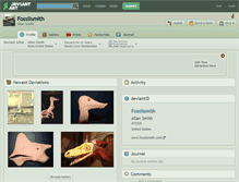 Tablet Screenshot of fossilsmith.deviantart.com