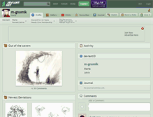 Tablet Screenshot of m-gnomik.deviantart.com