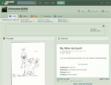 Tablet Screenshot of chimeralord2000.deviantart.com