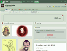 Tablet Screenshot of luizadeoliveira.deviantart.com
