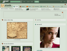 Tablet Screenshot of priscellie.deviantart.com