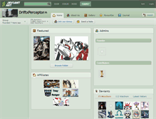 Tablet Screenshot of driftxperceptor.deviantart.com