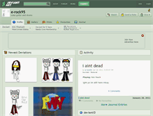 Tablet Screenshot of e-rock95.deviantart.com