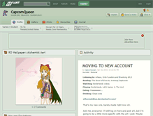 Tablet Screenshot of capcomqueen.deviantart.com