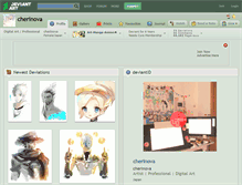 Tablet Screenshot of cherinova.deviantart.com