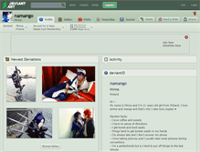 Tablet Screenshot of namango.deviantart.com