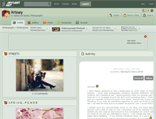 Tablet Screenshot of krissey.deviantart.com