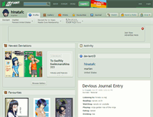 Tablet Screenshot of hinatafc.deviantart.com
