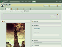Tablet Screenshot of lustandfire.deviantart.com