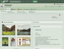 Tablet Screenshot of mocha-san.deviantart.com
