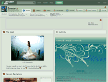 Tablet Screenshot of emma--x.deviantart.com