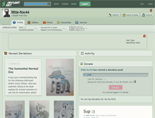 Tablet Screenshot of little-fox44.deviantart.com