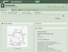 Tablet Screenshot of mereaznchaos.deviantart.com