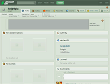 Tablet Screenshot of knightplz.deviantart.com