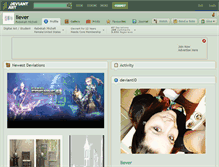 Tablet Screenshot of liever.deviantart.com