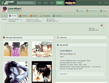 Tablet Screenshot of love-miyavi.deviantart.com