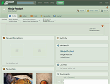 Tablet Screenshot of ninja-poptart.deviantart.com