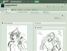 Tablet Screenshot of creepfrombehind.deviantart.com