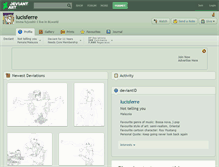 Tablet Screenshot of lucisferre.deviantart.com
