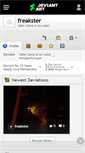 Mobile Screenshot of freakster.deviantart.com