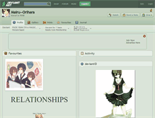 Tablet Screenshot of mairu--orihara.deviantart.com