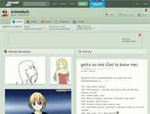 Tablet Screenshot of animemuch.deviantart.com