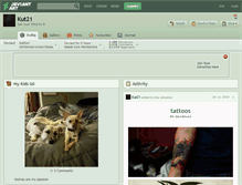 Tablet Screenshot of kut21.deviantart.com