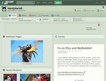 Tablet Screenshot of mandymarieb.deviantart.com