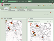 Tablet Screenshot of halidarkfire.deviantart.com
