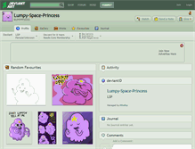 Tablet Screenshot of lumpy-space-princess.deviantart.com