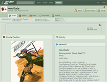 Tablet Screenshot of nekoslade.deviantart.com