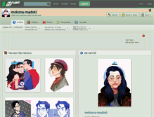 Tablet Screenshot of mokona-madoki.deviantart.com