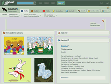 Tablet Screenshot of koumori.deviantart.com
