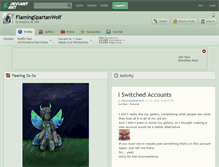 Tablet Screenshot of flamingspartanwolf.deviantart.com