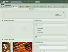 Tablet Screenshot of ivanneth.deviantart.com