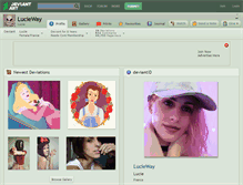 Tablet Screenshot of lucieway.deviantart.com