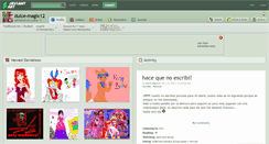 Desktop Screenshot of dulce-magix12.deviantart.com