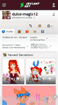 Mobile Screenshot of dulce-magix12.deviantart.com