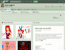 Tablet Screenshot of dulce-magix12.deviantart.com